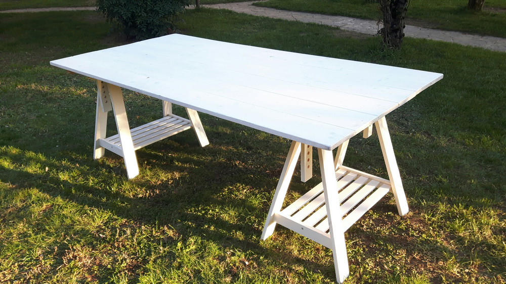 Noleggio Tavolo Shabby chic bianco a Milano